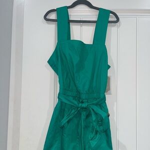 Green Romper with Belt NWT